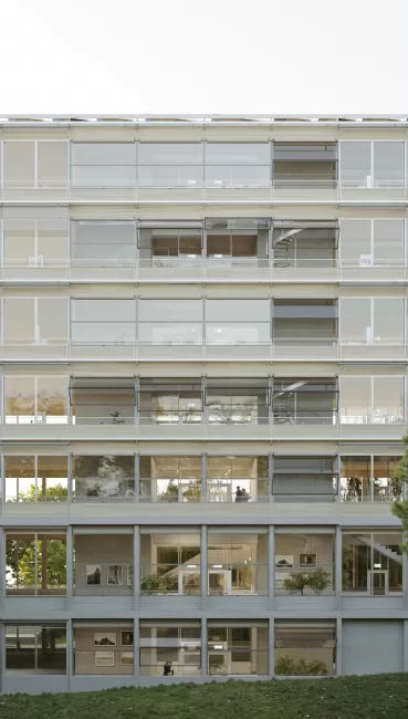 Fassadenansicht Laborgeb&auml;ude, E2A / Nickl & Partner, Bild: ArtefactoryLab