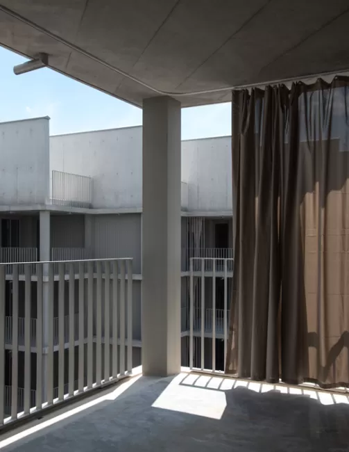 Balkon zum Innehof, Foto: G&eacute;raldine Recker