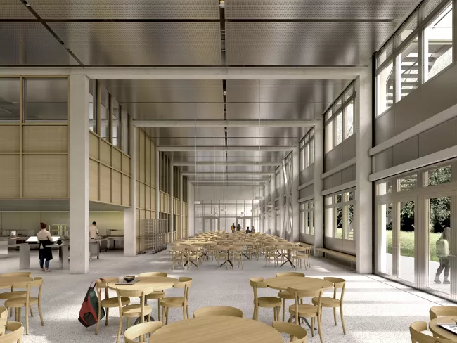 mensa, ground floor, Image: Studio Miskeljin